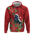 Australian Magpie Hoodie Aboriginal Inspired Christmas - Aussie Hoodie