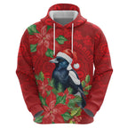 Australian Magpie Hoodie Aboriginal Inspired Christmas - Aussie Hoodie