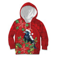 Australian Magpie Kid Hoodie Aboriginal Inspired Christmas - Aussie Hoodie