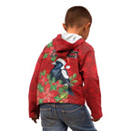 Australian Magpie Kid Hoodie Aboriginal Inspired Christmas - Aussie Hoodie