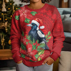 Australian Magpie Kid Ugly Christmas Sweater Aboriginal Inspired Christmas - Aussie Hoodie