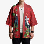 Australian Magpie Kimono Aboriginal Inspired Christmas - Aussie Hoodie