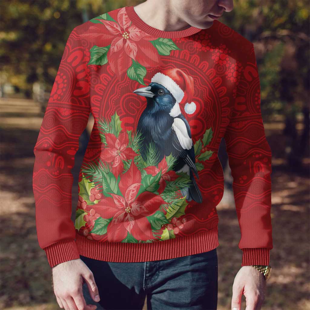 Australian Magpie Ugly Christmas Sweater Aboriginal Inspired Christmas - Aussie Hoodie