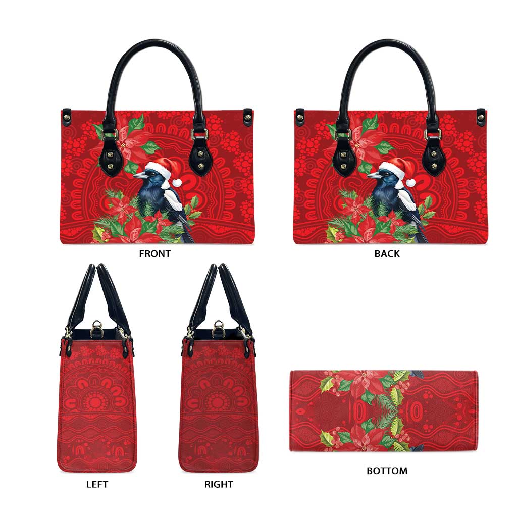 Australian Magpie Leather Bag Aboriginal Inspired Christmas - Aussie Hoodie