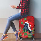Australian Magpie Luggage Cover Aboriginal Inspired Christmas - Aussie Hoodie