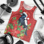 Australian Magpie Men Tank Top Aboriginal Inspired Christmas - Aussie Hoodie