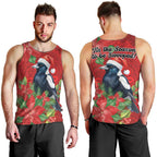 Australian Magpie Men Tank Top Aboriginal Inspired Christmas - Aussie Hoodie