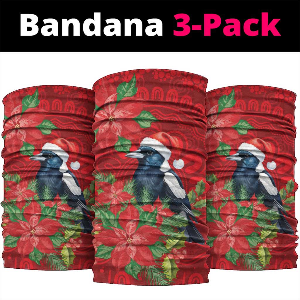 Australian Magpie Neck Gaiter Aboriginal Inspired Christmas - Aussie Hoodie