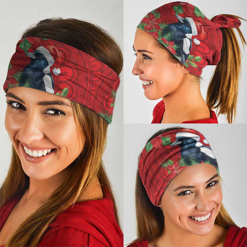 Australian Magpie Neck Gaiter Aboriginal Inspired Christmas - Aussie Hoodie