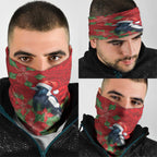 Australian Magpie Neck Gaiter Aboriginal Inspired Christmas - Aussie Hoodie