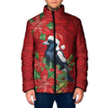Australian Magpie Padded Jacket Aboriginal Inspired Christmas - Aussie Hoodie