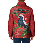 Australian Magpie Padded Jacket Aboriginal Inspired Christmas - Aussie Hoodie