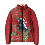 Australian Magpie Padded Jacket Aboriginal Inspired Christmas - Aussie Hoodie