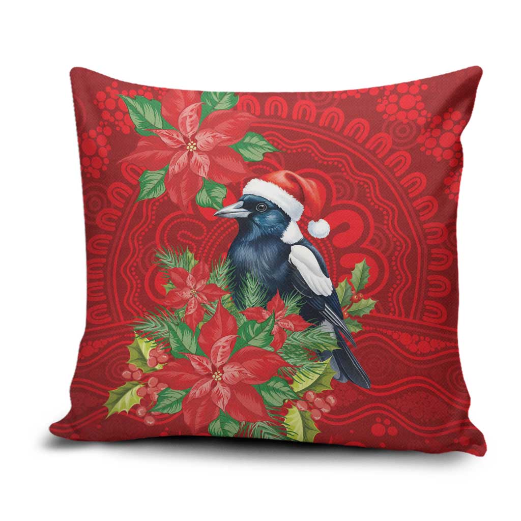 Australian Magpie Pillow Cover Aboriginal Inspired Christmas - Aussie Hoodie