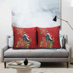Australian Magpie Pillow Cover Aboriginal Inspired Christmas - Aussie Hoodie