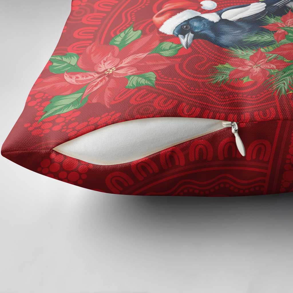 Australian Magpie Pillow Cover Aboriginal Inspired Christmas - Aussie Hoodie