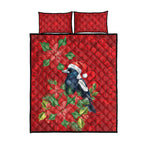 Australian Magpie Quilt Bed Set Aboriginal Inspired Christmas - Aussie Hoodie