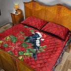 Australian Magpie Quilt Bed Set Aboriginal Inspired Christmas - Aussie Hoodie