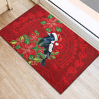 Australian Magpie Rubber Doormat Aboriginal Inspired Christmas - Aussie Hoodie
