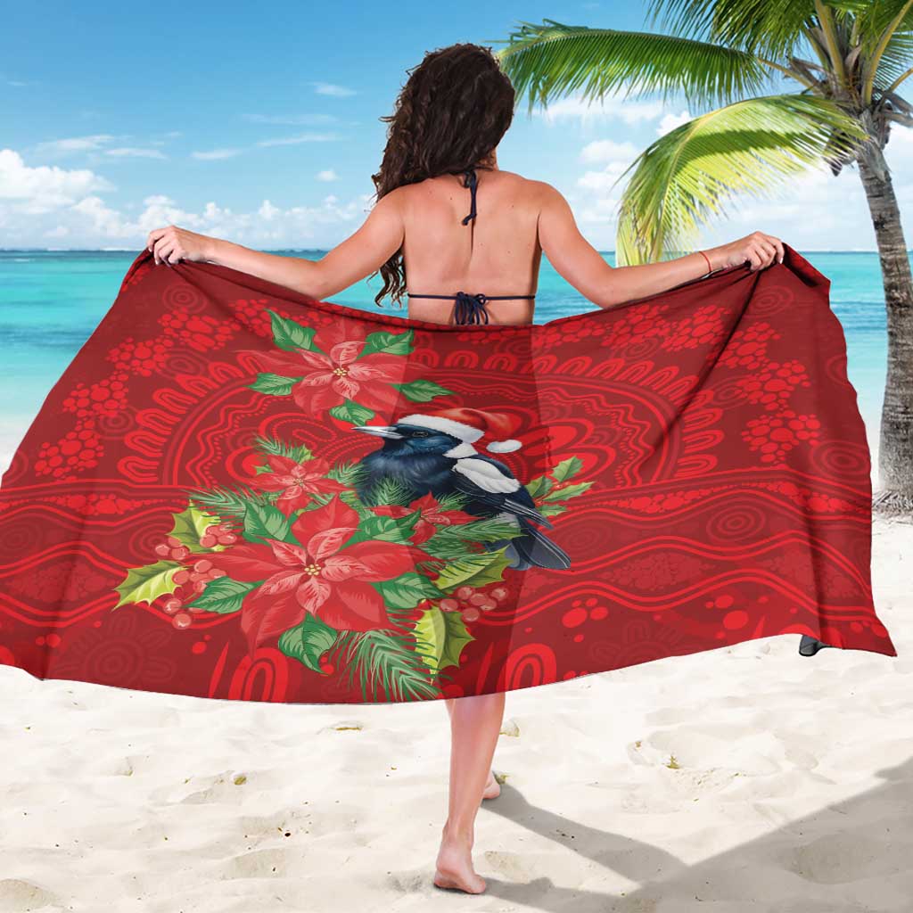 Australian Magpie Sarong Aboriginal Inspired Christmas - Aussie Hoodie