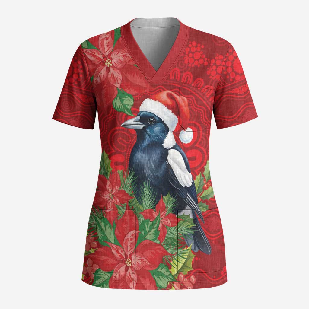 Australian Magpie Scrub Top Aboriginal Inspired Christmas - Aussie Hoodie