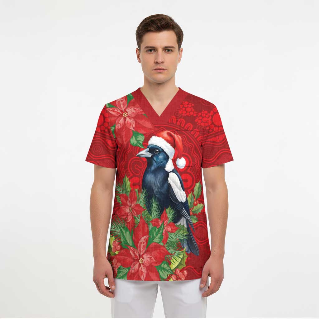 Australian Magpie Scrub Top Aboriginal Inspired Christmas - Aussie Hoodie