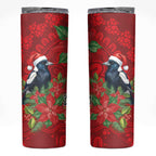 Australian Magpie Skinny Tumbler Aboriginal Inspired Christmas - Aussie Hoodie