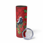 Australian Magpie Skinny Tumbler Aboriginal Inspired Christmas - Aussie Hoodie