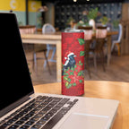Australian Magpie Skinny Tumbler Aboriginal Inspired Christmas - Aussie Hoodie