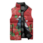 Australian Magpie Sleeveless Puffer Jacket Aboriginal Inspired Christmas - Aussie Hoodie