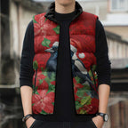 Australian Magpie Sleeveless Puffer Jacket Aboriginal Inspired Christmas - Aussie Hoodie