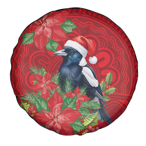 Australian Magpie Spare Tire Cover Aboriginal Inspired Christmas - Aussie Hoodie