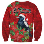 Australian Magpie Sweatshirt Aboriginal Inspired Christmas - Aussie Hoodie