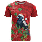 Australian Magpie T Shirt Aboriginal Inspired Christmas - Aussie Hoodie
