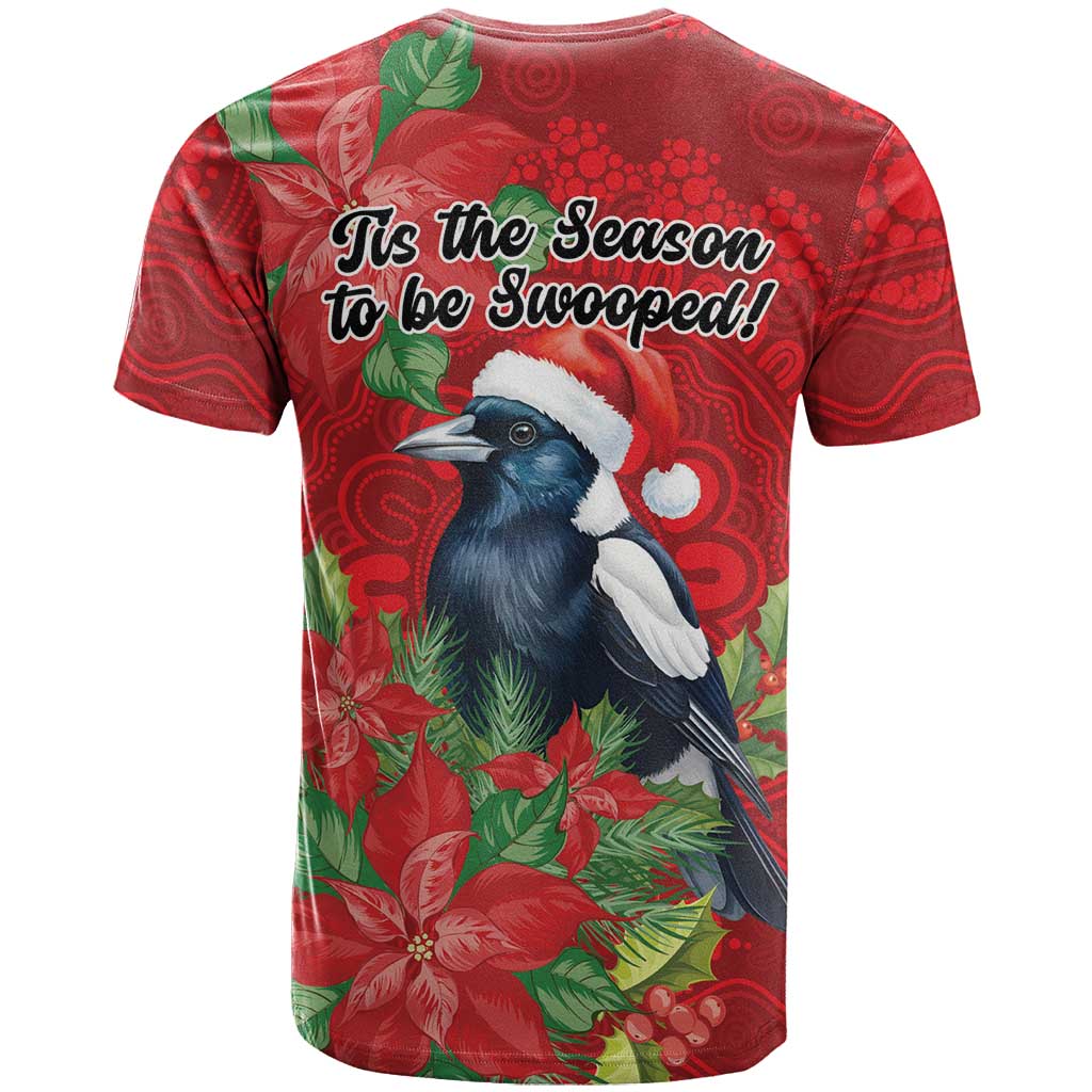 Australian Magpie T Shirt Aboriginal Inspired Christmas - Aussie Hoodie