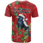 Australian Magpie T Shirt Aboriginal Inspired Christmas - Aussie Hoodie