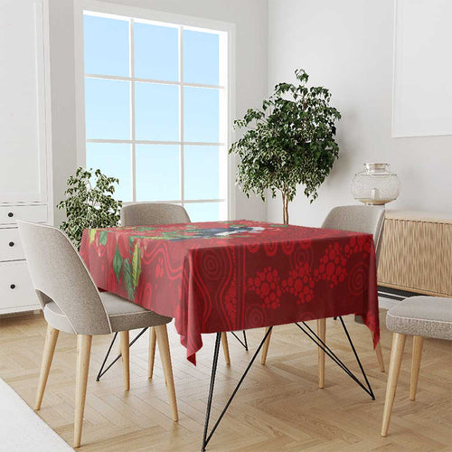 Australian Magpie Tablecloth Aboriginal Inspired Christmas - Aussie Hoodie