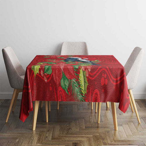 Australian Magpie Tablecloth Aboriginal Inspired Christmas - Aussie Hoodie