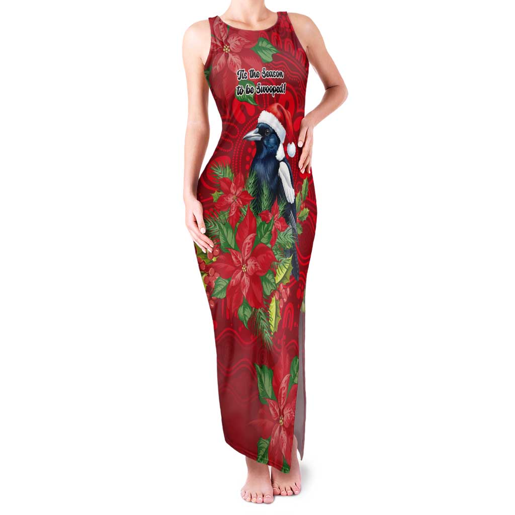 Australian Magpie Tank Maxi Dress Aboriginal Inspired Christmas - Aussie Hoodie