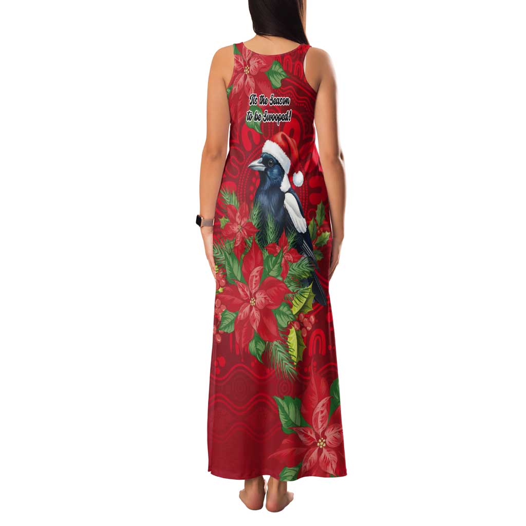 Australian Magpie Tank Maxi Dress Aboriginal Inspired Christmas - Aussie Hoodie
