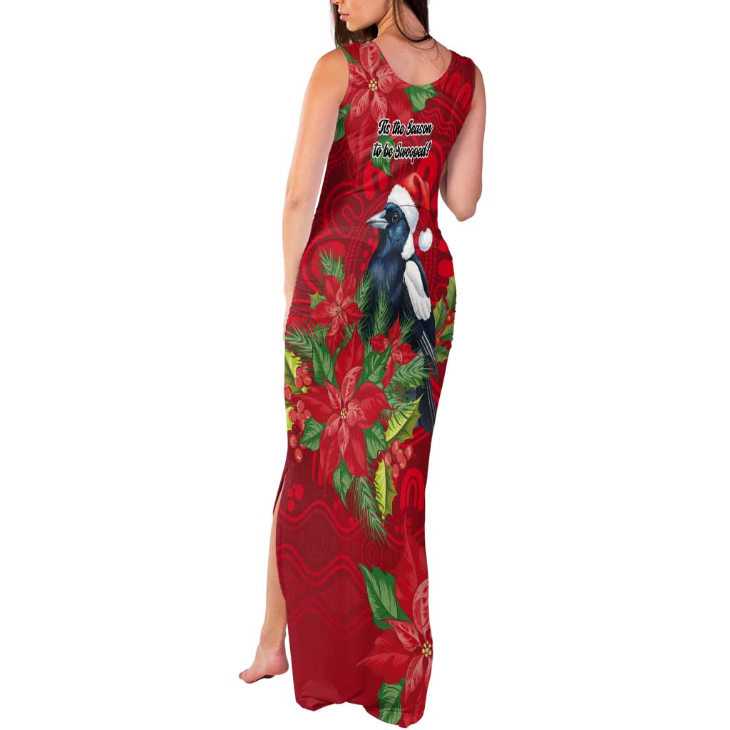 Australian Magpie Tank Maxi Dress Aboriginal Inspired Christmas - Aussie Hoodie