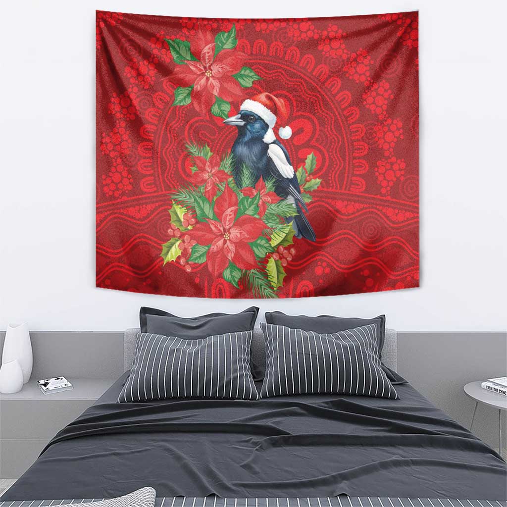 Australian Magpie Tapestry Aboriginal Inspired Christmas - Aussie Hoodie
