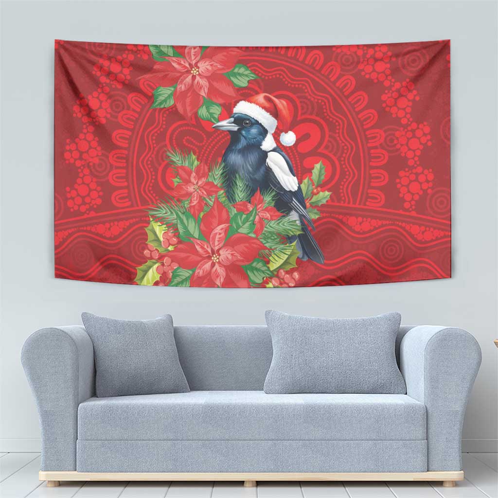 Australian Magpie Tapestry Aboriginal Inspired Christmas - Aussie Hoodie
