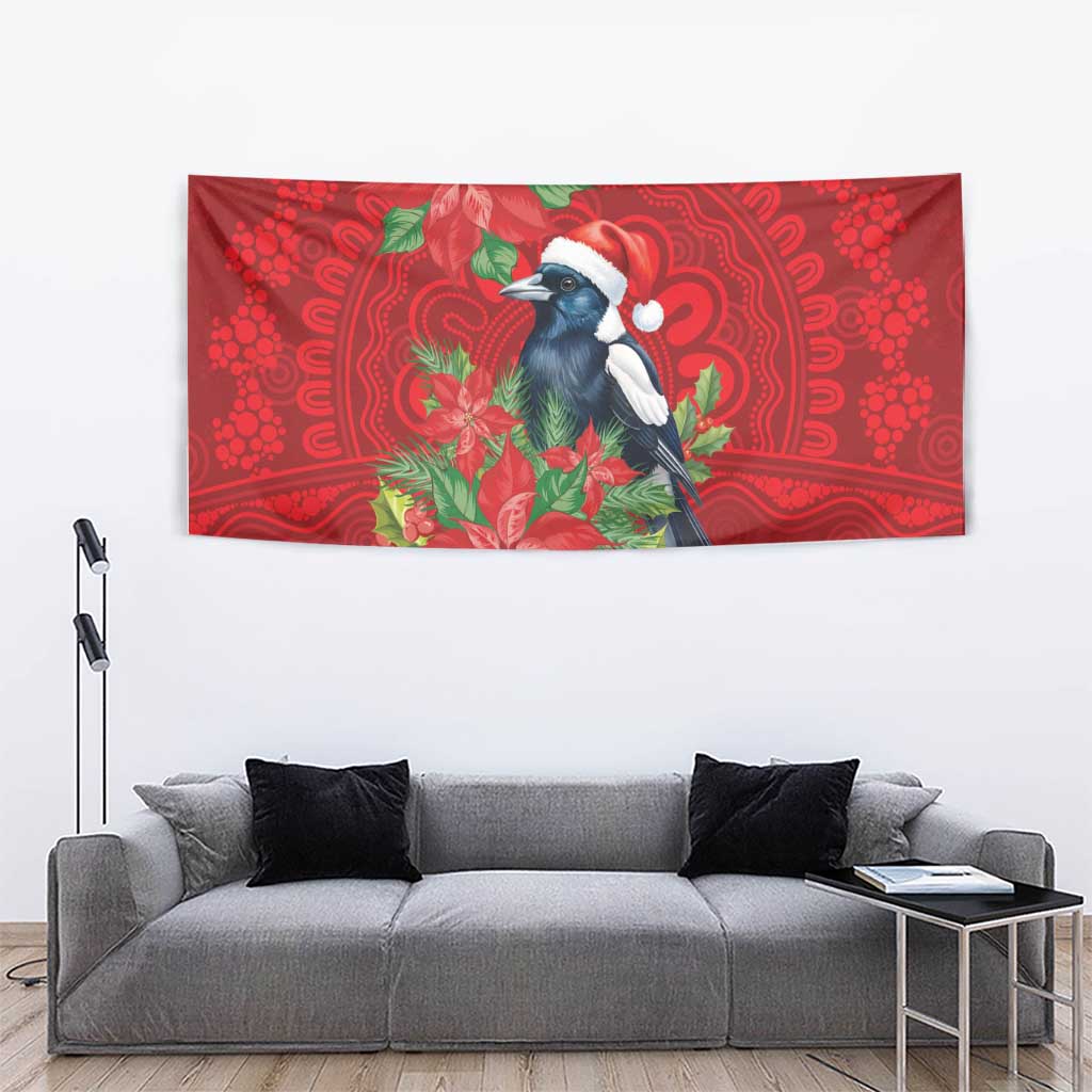 Australian Magpie Tapestry Aboriginal Inspired Christmas - Aussie Hoodie