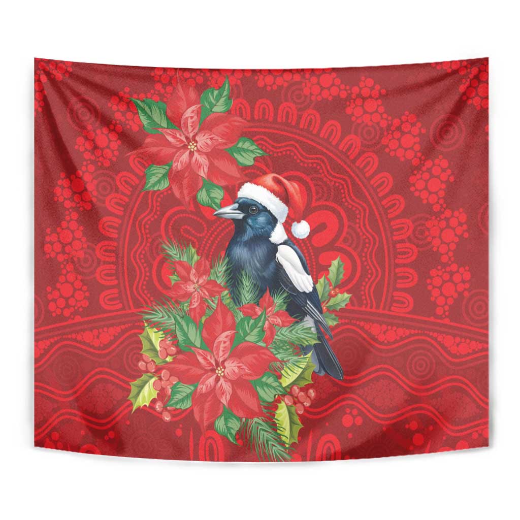 Australian Magpie Tapestry Aboriginal Inspired Christmas - Aussie Hoodie