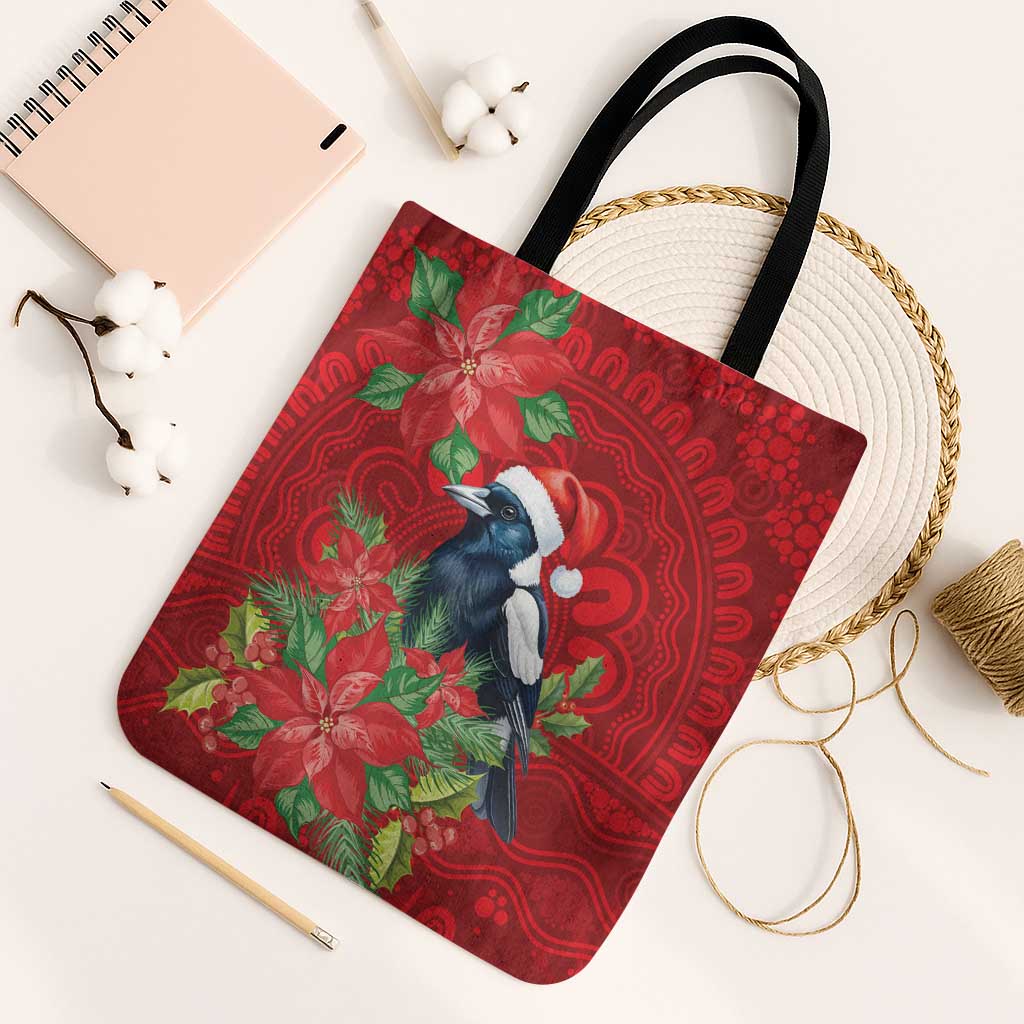 Australian Magpie Tote Bag Aboriginal Inspired Christmas - Aussie Hoodie