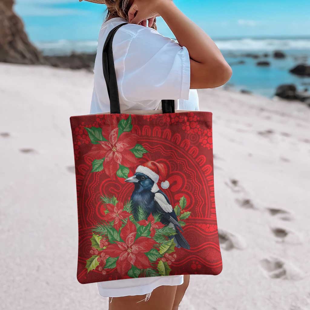 Australian Magpie Tote Bag Aboriginal Inspired Christmas - Aussie Hoodie