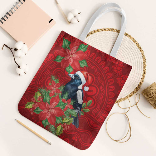 Australian Magpie Tote Bag Aboriginal Inspired Christmas - Aussie Hoodie