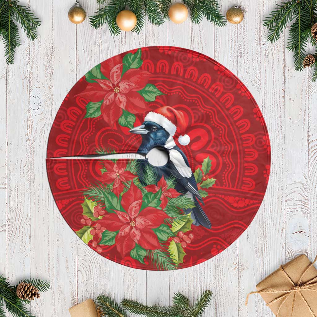 Australian Magpie Tree Skirt Aboriginal Inspired Christmas - Aussie Hoodie