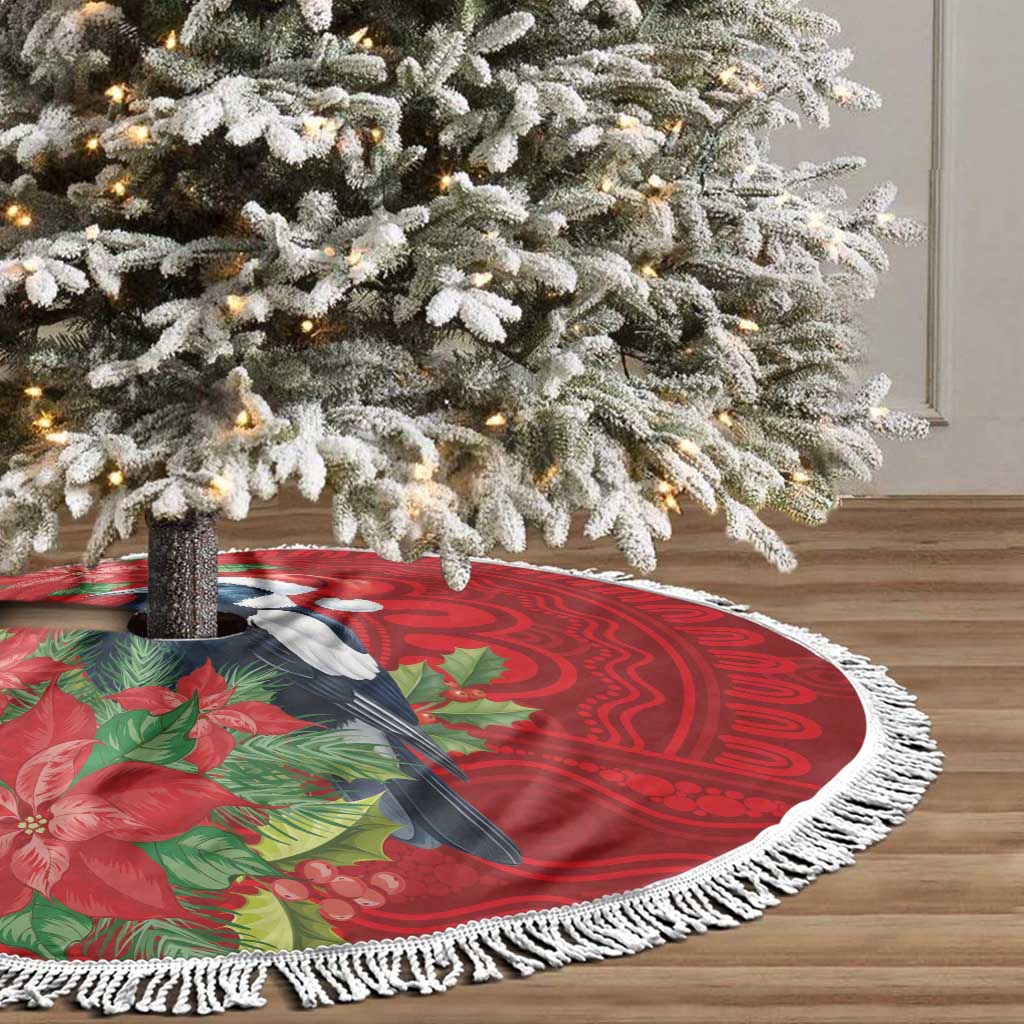 Australian Magpie Tree Skirt Aboriginal Inspired Christmas - Aussie Hoodie